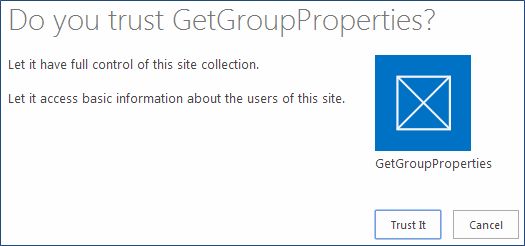 Get Group Properties